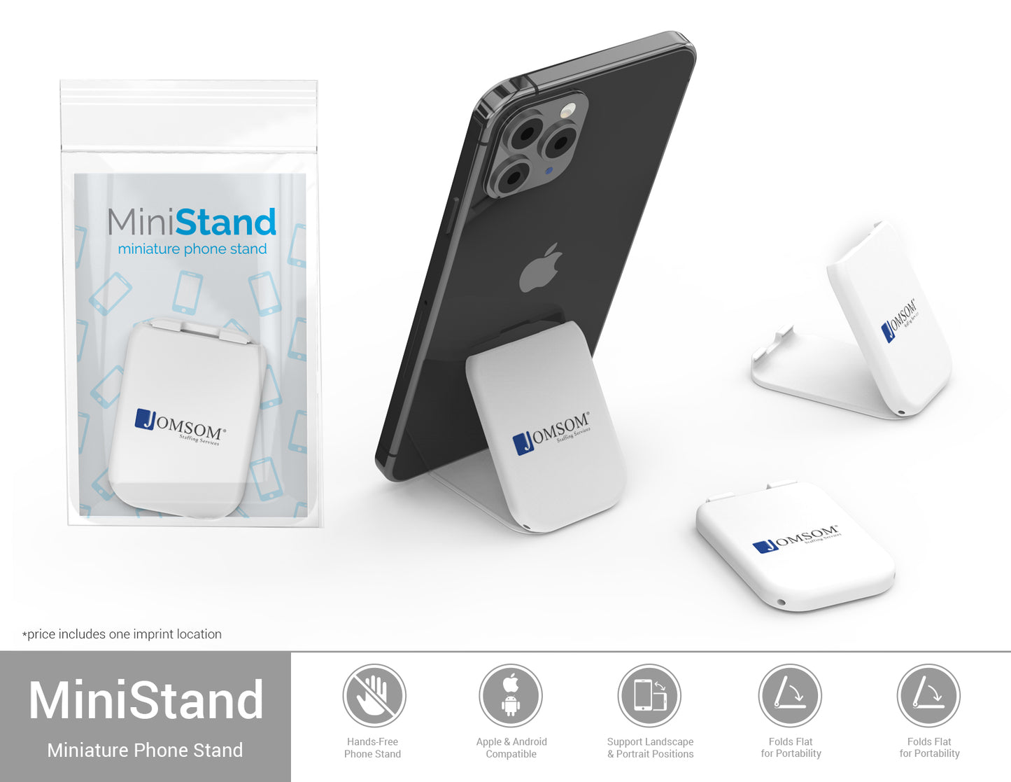 MiniStand Universal Phone Stand – Jomsom Staffing Branded