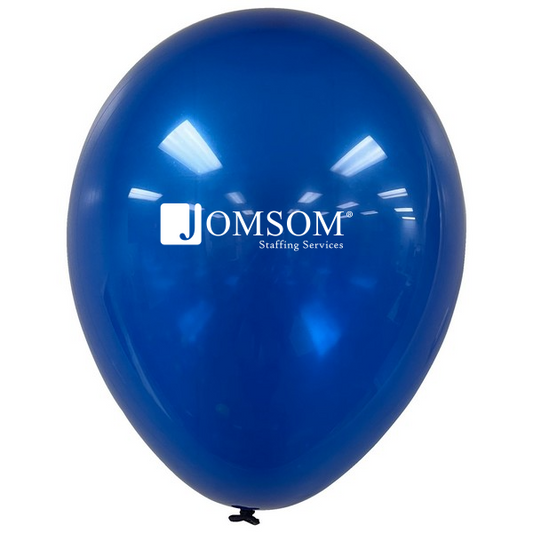 11” Branded Display Balloon – Jomsom Staffing  Description: